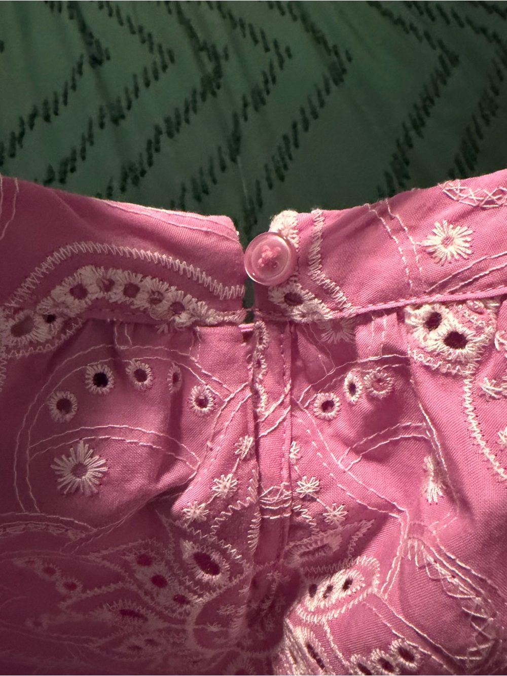 Joie Light Purple Eyelet Peasant Blouse Medium - Picture 4 of 5